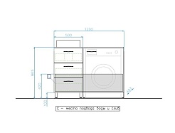 Style Line Тумба с раковиной Берн 120 – фотография-3